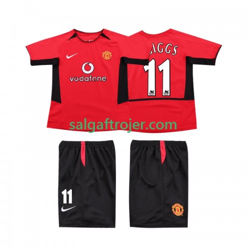 Manchester United GIGGS 11 2004 Fodboldtrøjer Børn Retro Hjemmebanesæt 2002 Kort ærmer Manchester United GIGGS 11 2004 Fodboldtrøjer Børn Retro Hjemmebanesæt 2002 Kort ærmer